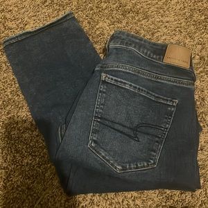 American Eagle straight leg high rise next level jeans